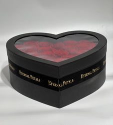 BLACK HEART BOX | RED ROSE - DELIVERY IN UAE